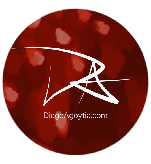DA Website Sticker - Wine Red